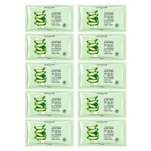 ماسک صورت بایو آکوا مدل aloe vera وزن 2 گرم بسته 10 عددی